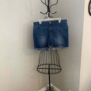 Per Se Blue Jean Shorts Classic Cutoff Style